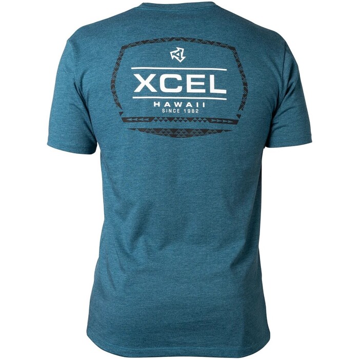 2024 Xcel Mens Tribal Badge Tee MATS5BDG - Deep Sea Heather